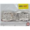 Image 2 : BB 2 Troy Ounce .999 Fine Silver Bar "LOVE HATE" (SEE PICS!)