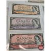 Image 3 : Canada Bills 1954 Series (7 Bills) : - $1 Bill : Beattie/Rasminsky #OY3349265 - $2 Bill : Beattie/Ra