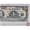Image 3 : Bank of Canada $1 Bill 1935 (English) Osborne/Towers #A7305987 (BCS Cert : Very Fine 20) (See Pics f