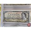 Image 3 : Canada Bills 1954 (6 Bills) : - $10 Bill : Beattie/Coyne #BT6403808 - $20 Bill : Beattie/Rasminsky #