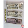 Image 5 : Canada Bills 1954 (6 Bills) : - $10 Bill : Beattie/Coyne #BT6403808 - $20 Bill : Beattie/Rasminsky #