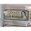 Image 6 : Canada Bills 1954 (6 Bills) : - $10 Bill : Beattie/Coyne #BT6403808 - $20 Bill : Beattie/Rasminsky #