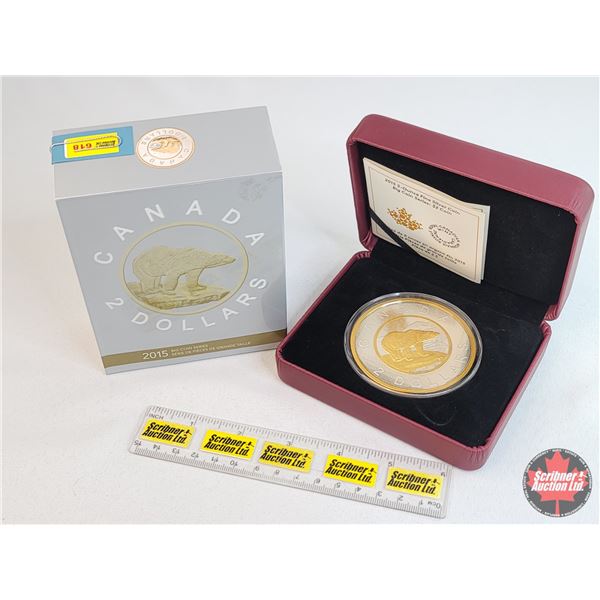 RCM 2015 Fine Silver 5-Ounce Coin ~ Big Coin Series : $2 Fine Silver Coin (99.99%) (SEE PICS!)