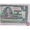Image 3 : Bank of Canada $1 Bill 1937 : Gordon/Towers #JM5512013 (See Pics for Varieties, Conditions, Serial N