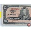 Image 2 : Bank of Canada $2 Bill 1937 : Gordon/Towers #MB1679454 (See Pics for Varieties, Conditions, Serial N