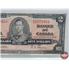 Image 3 : Bank of Canada $2 Bill 1937 : Gordon/Towers #MB1679454 (See Pics for Varieties, Conditions, Serial N
