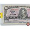 Image 2 : Bank of Canada $10 Bill 1937 : Gordon/Towers #CD0873427 (See Pics for Varieties, Conditions, Serial 