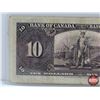 Image 5 : Bank of Canada $10 Bill 1937 : Gordon/Towers #CD0873427 (See Pics for Varieties, Conditions, Serial 