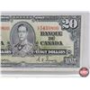 Image 3 : Bank of Canada $20 Bill 1937 : Gordon/Towers #EE5459800 (See Pics for Varieties, Conditions, Serial 