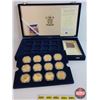 Image 30 : ROYAL MINT: British Military Leaders Piedforts Collection : 12 Gold Plated Medallions in Royal Mint 