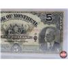 Image 3 : Bank of Montreal $5 Bill 1914 : Taylor/Meredith #2916563 "B" Series (BCS Cert: Very Fine 20) (See Pi