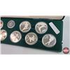 Image 4 : RCM Sterling Silver 1988 Canadian Olympic Coins : 10 Coin Set in Presentation Case w/COA #214588 ($2