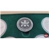 Image 5 : RCM Sterling Silver 1988 Canadian Olympic Coins : 10 Coin Set in Presentation Case w/COA #214588 ($2