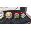 Image 5 : RCM 2003 Silver Maple Leaf Hologram Set (5 Coin Set / Each Coin 99.99% Fine Silver) 1 Ounce; 1/2 Oun