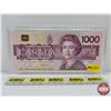 Image 1 : Canada $1000 Bill "Bird Series" 1988 : Bonin/Thiessen #EKA1988309 (See Pics for Varieties, Condition