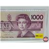 Image 3 : Canada $1000 Bill "Bird Series" 1988 : Bonin/Thiessen #EKA1988309 (See Pics for Varieties, Condition