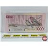 Image 4 : Canada $1000 Bill "Bird Series" 1988 : Bonin/Thiessen #EKA1988309 (See Pics for Varieties, Condition
