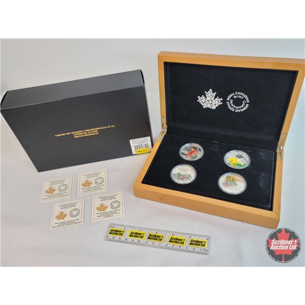 RCM 2015 $20 Fine Silver 4 Coin Set - Forests of Canada (COA Fine Silver 99.99%) - Columbian Yew Tre