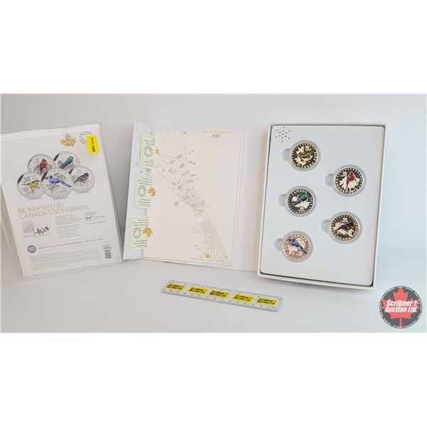RCM 2015 $10 Fine Silver 5 Coin Set - Colourful Songbirds of Canada (COA Fine Silver 99.99%) - Coin 