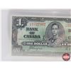 Image 2 : Bank of Canada $1 Bill 1937 : Coyne/Towers #YM1527302 (BCS Cert : Almost UNC 50 Original) (See Pics 