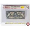 Image 1 : Bank of Canada $20 Bill 1937 : Gordon/Towers #DE5906000 (BCS Cert : Fine 18) (See Pics for Varieties