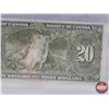 Image 6 : Bank of Canada $20 Bill 1937 : Gordon/Towers #DE5906000 (BCS Cert : Fine 18) (See Pics for Varieties