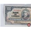 Image 2 : Bank of Canada $100 Bill 1937 : Gordon/Towers #BJ0998921 (BCS Cert : Fine 15) (See Pics for Varietie