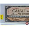 Image 2 : Canada $50 Bill 1954 : Beattie/Coyne #AH5485448 (See Pics for Varieties, Conditions, Serial Numbers 