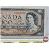 Image 3 : Canada $100 Bill 1954 : Beattie/Rasminsky #BJ4949375 (See Pics for Varieties, Conditions, Serial Num