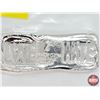 Image 2 : BB 2 Troy Ounce .999 Fine Silver Bar "LOVE HATE" (SEE PICS!)