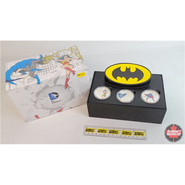 RCM 2016 $20 Fine Silver 3 Coin Set - DC COMICS Originals (COA Fine Silver 99.99%) - Wonder Woman (T