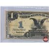 Image 3 : The Famous "Black Eagle" One-Dollar Silver Certificate 1899 : S/N# Z80947569Z (w/Info Card & Display