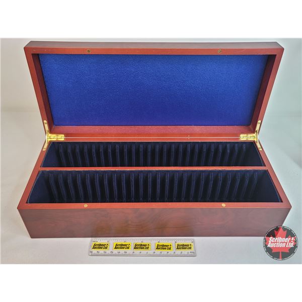 Wood Coin Storage Box for 50 of 2" x 3" Coin Slabs (SEE PICS!)