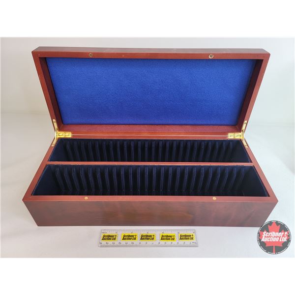 Wood Coin Storage Box for 50 of 2" x 3" Coin Slabs (SEE PICS!)