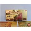Image 2 : Euro Gold Foil Novelty Bank Notes (7) (SEE PICS!)