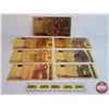 Image 7 : Euro Gold Foil Novelty Bank Notes (7) (SEE PICS!)