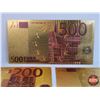 Image 8 : Euro Gold Foil Novelty Bank Notes (7) (SEE PICS!)