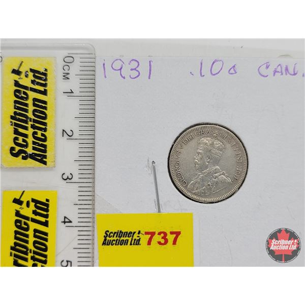Canada Ten Cent 1931 (SEE PICS!)