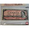Image 3 : Canada Bills (3):  - $1 Bill : 1954 Beattie/Coyne #LL8830766 - $2 Bill : 1954 Lawson/Bouey #VG328075
