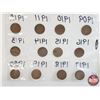 Image 3 : Canada Large Cent Collection (12 Coins) : 1909; 1910; 1911; 1912; 1913; 1914; 1915; 1916; 1917; 1918