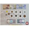 Image 1 : Foreign Coin / Currency Combo:  - Egypt Notes (Variety 5 Bills) - Coinage (10 Coins) (Variety Countr