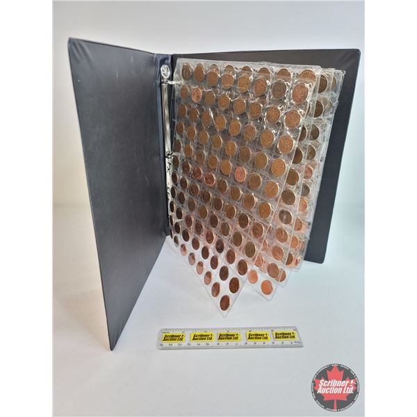 Canada One Cent Collection - Binder Lot (5 Sheets of 88 Coins per Sheet = 440 Coins) (Each Sheet Con