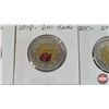Image 3 : Canada Two Dollars "Toonies" (3): 2017 Vimy Non-Color (2); 2018 Armistice Color (SEE PICS!)