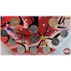 Image 3 : Canada Twenty Five Cent & Dollars 2007-10 Souvenir Card with 17 Coins (SEE PICS!)