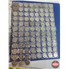 Image 10 : Canada Five Cent Collection - Binder Lot (5 Sheets of 91 Coins per Sheet = 455 Coins) (Each Sheet Co