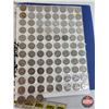Image 6 : Canada Five Cent Collection - Binder Lot (5 Sheets of 91 Coins per Sheet = 455 Coins) (Each Sheet Co