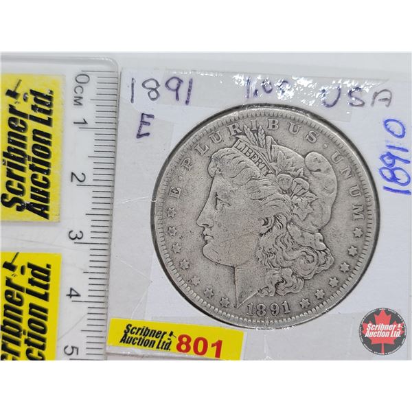 USA Morgan Dollar 1891O (SEE PICS!)