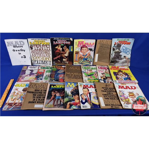 Magazine Collection (20) : MAD; National Lampoon & Cracked (SEE PICS!)