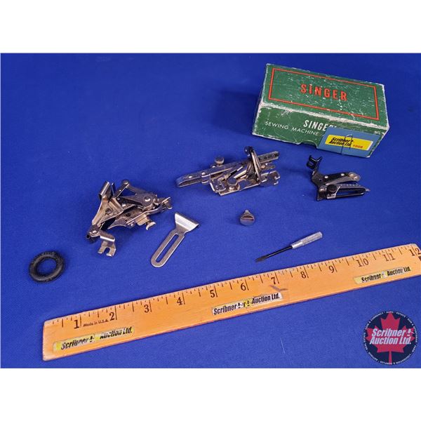 SINGER Sewing Machine Attachments (Box Measures 1-3/4"H x 5"W x 2-3/4"D) (SEE PICS!)