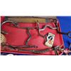 Image 4 : Equestrian / Tack Grouping with Scuttle : Bits, Stirrups, Horse Shoes, Files, etc ! (Scuttle Measure